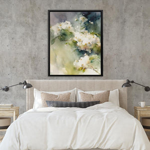 White Abstract Flowers - Luxury Wall Art