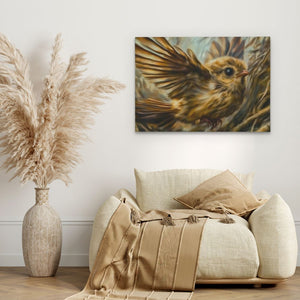 Wild Sparrow Flight - Luxury Wall Art