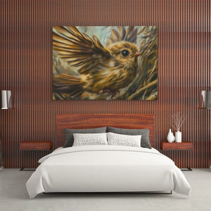 Wild Sparrow Flight - Luxury Wall Art