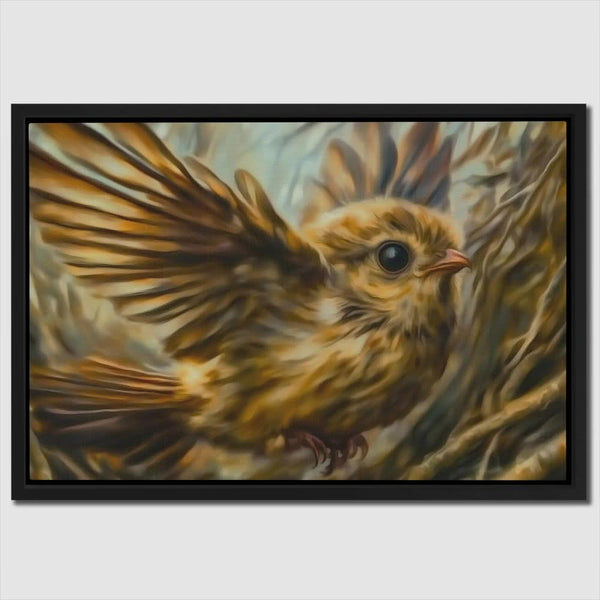 Wild Sparrow Flight in a room