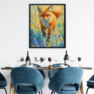 Wildflower Fox - Luxury Wall Art