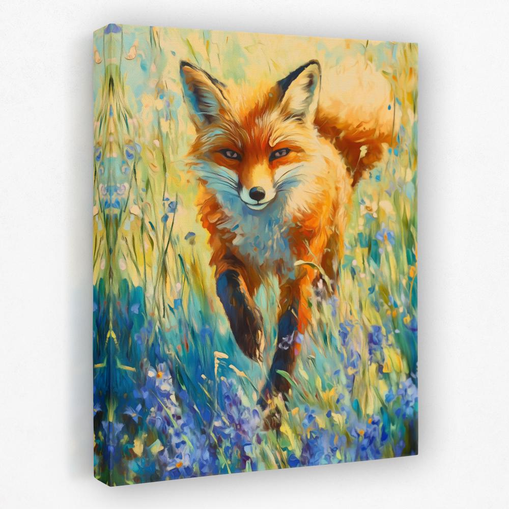 Wildflower Fox - Luxury Wall Art