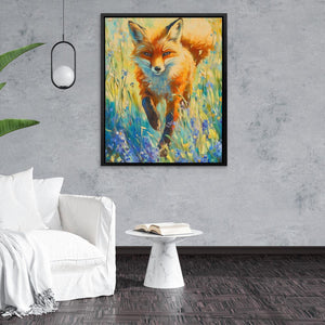 Wildflower Fox - Luxury Wall Art