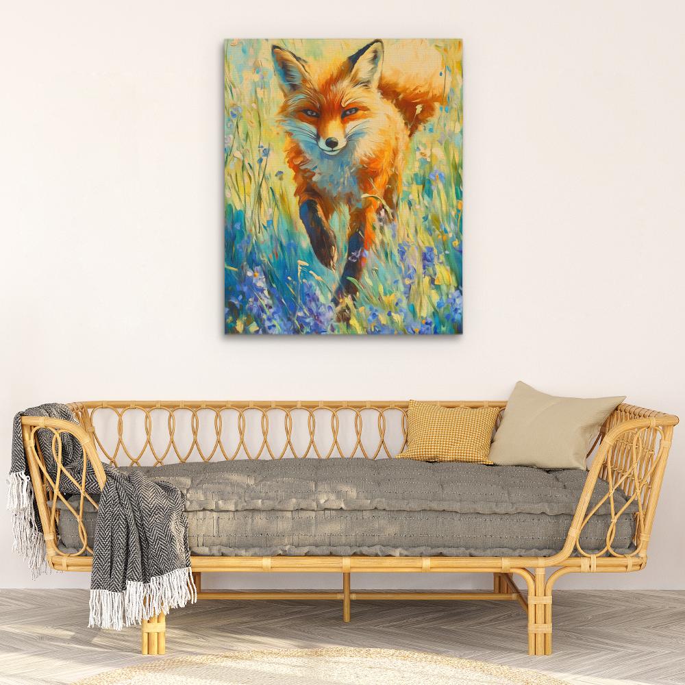 Wildflower Fox - Luxury Wall Art