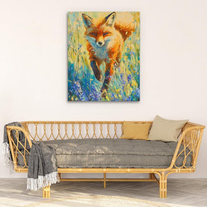 Wildflower Fox - Luxury Wall Art