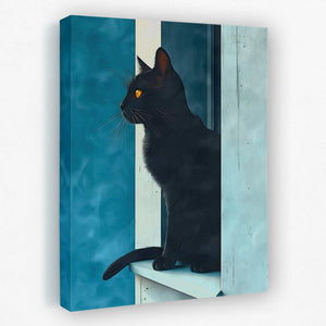 Windowsill Cat - Luxury Wall Art