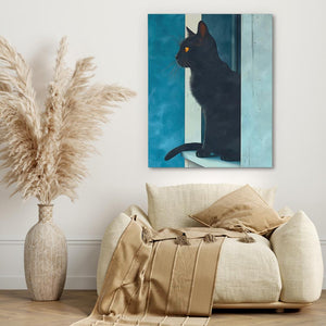 Windowsill Cat - Luxury Wall Art