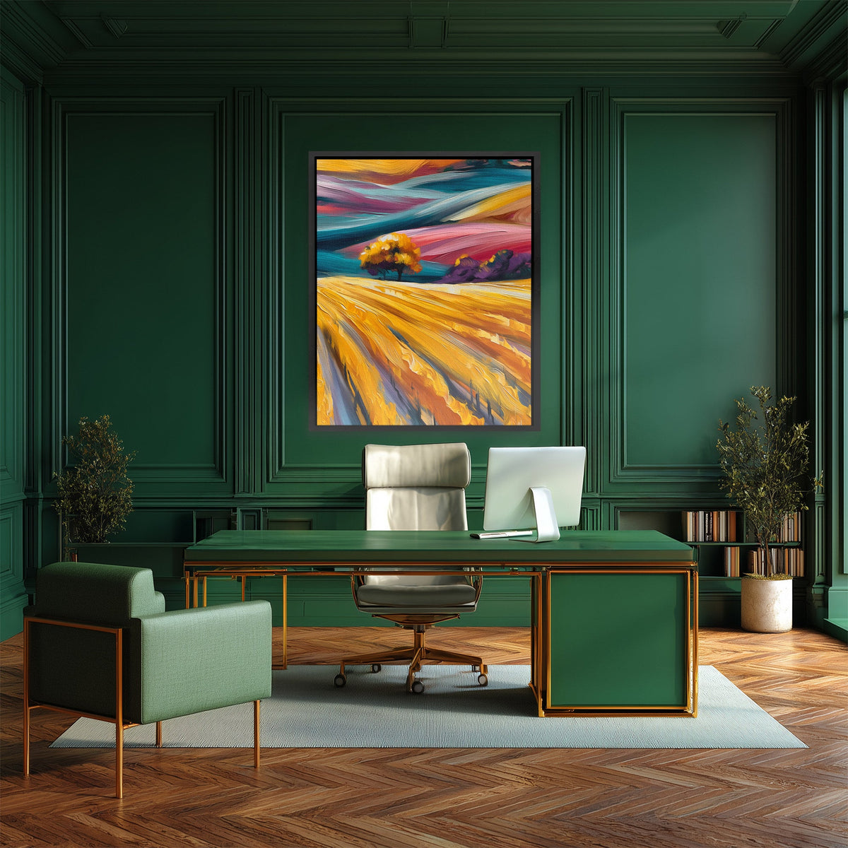 Windswept Golden Hills - Luxury Wall Art
