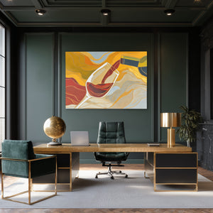 Wines Golden Embrace - Luxury Wall Art