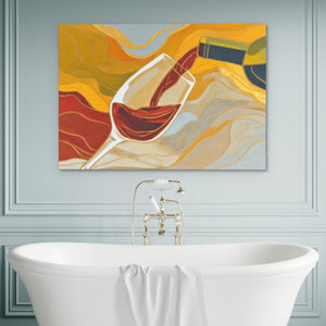Wines Golden Embrace - Luxury Wall Art