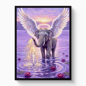 Winged Elephant Ascent - Luxury Wall Art