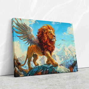 Winged Lion - Luxury Wall Art