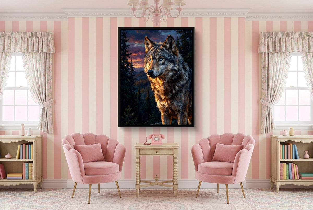 Wolf at Twilight - Luxury Wall Art