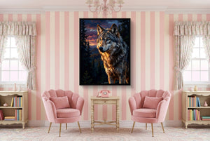 Wolf at Twilight - Luxury Wall Art