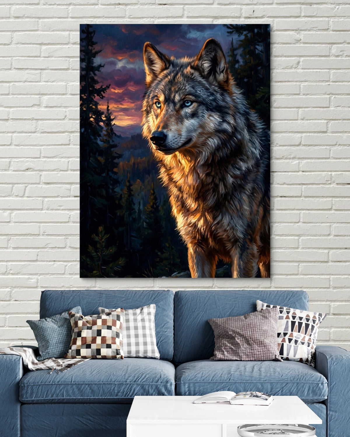 Wolf at Twilight - Luxury Wall Art