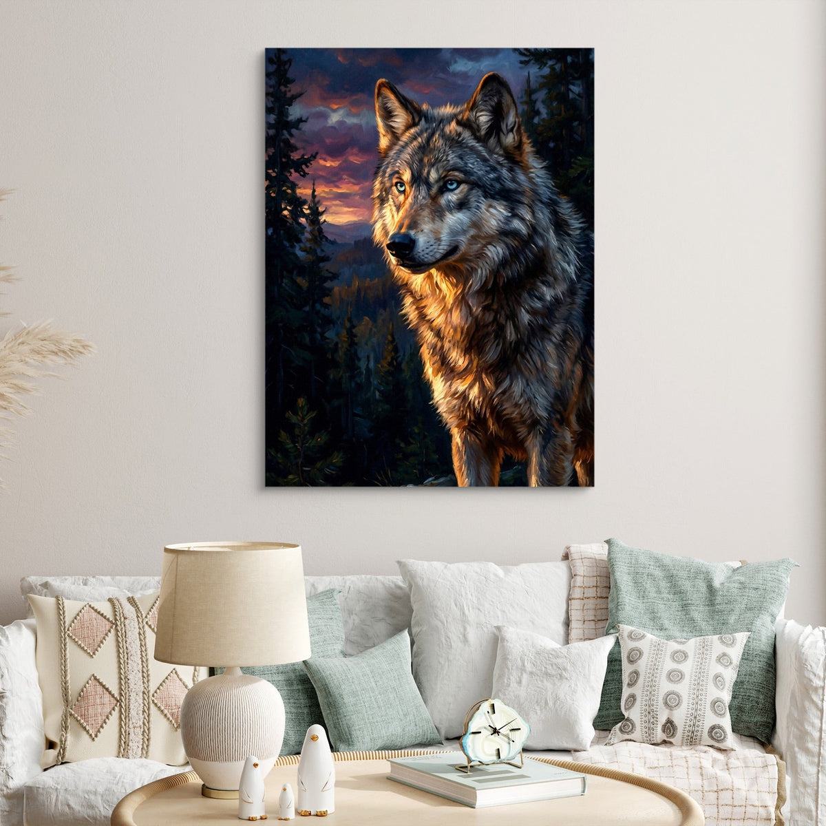 Wolf at Twilight - Luxury Wall Art