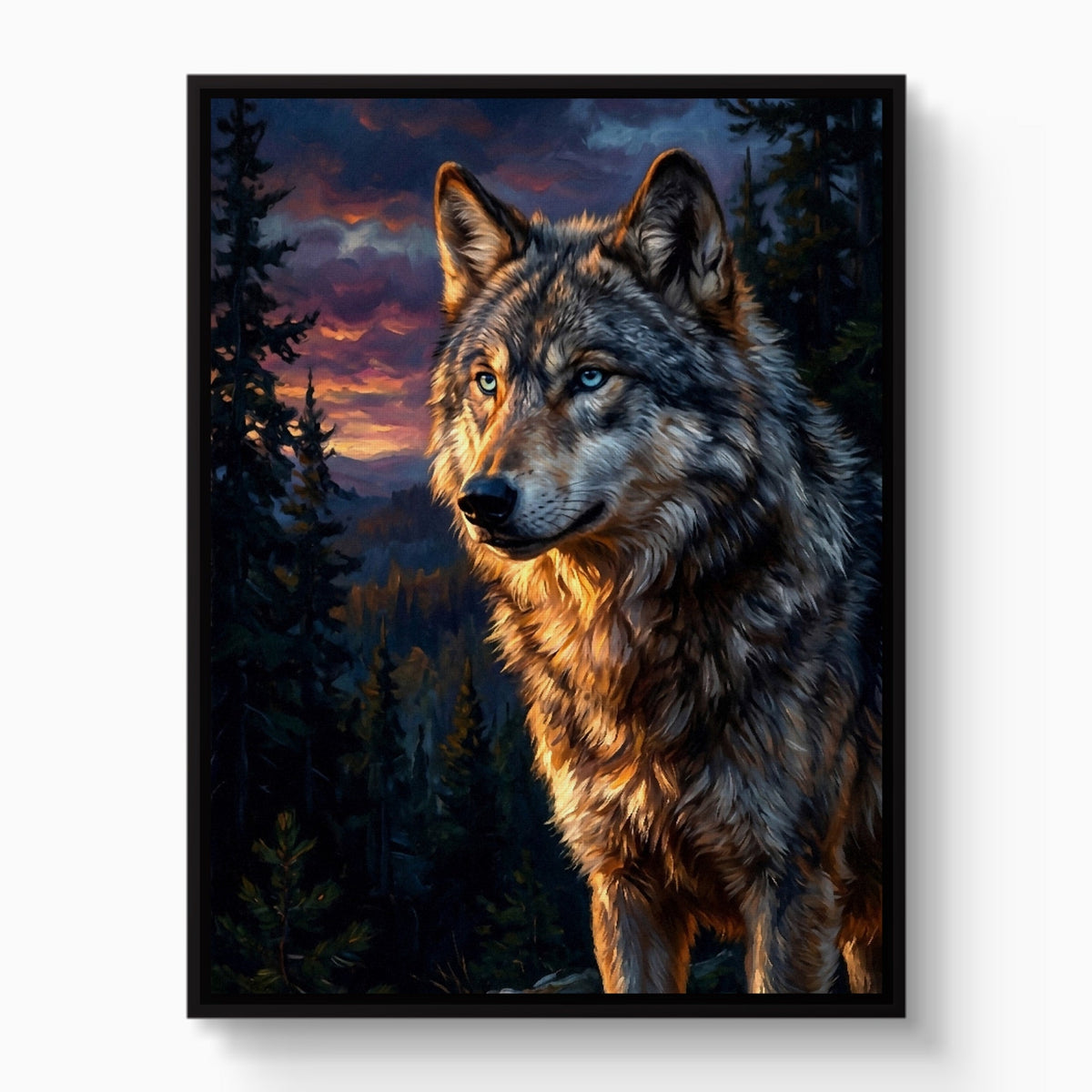 Wolf at Twilight - Luxury Wall Art