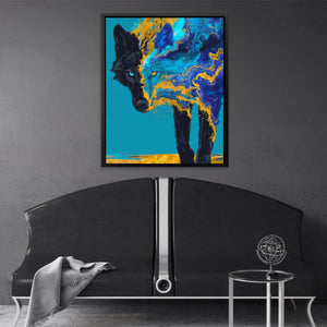 Wolf Elemental Drift - Luxury Wall Art