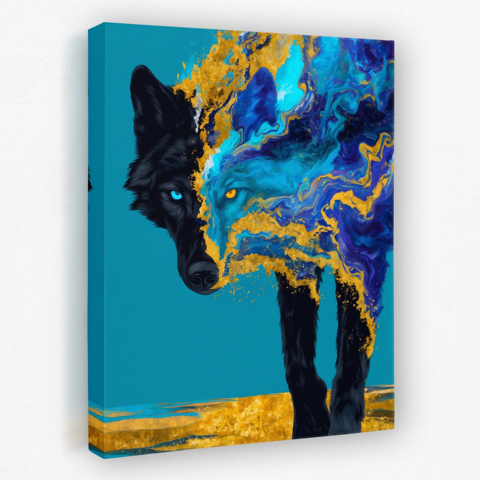 Wolf Elemental Drift - Luxury Wall Art