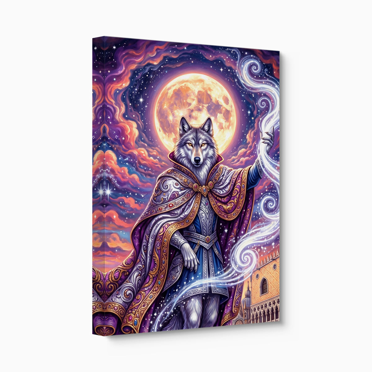 Wolf Moon Weaver — wolf moon weaver angled flush print