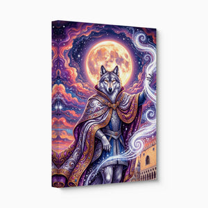 Wolf Moon Weaver — wolf moon weaver angled flush print