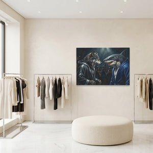 Wolf Shark Confrontation — Wolf Shark Confrontation Clothing Store Land 38
