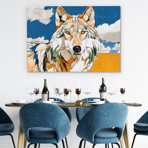 Wolf Through Copper Light - Luxury Wall Art