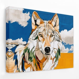 Wolf Through Copper Light - Luxury Wall Art
