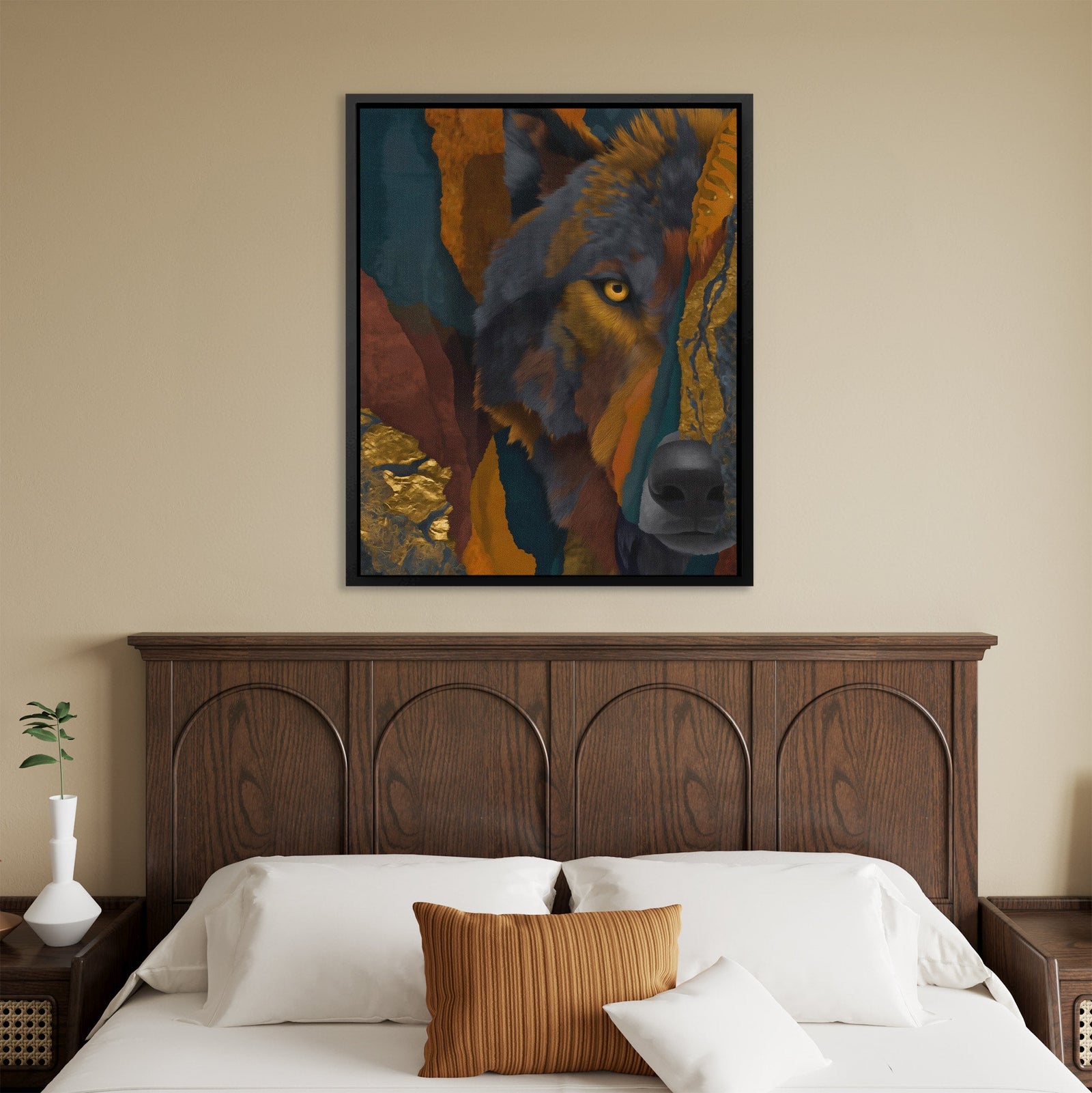 Wolf Through Fragments - Luxury Wall Art