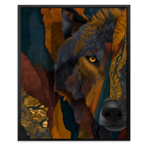 Wolf Through Fragments - Luxury Wall Art