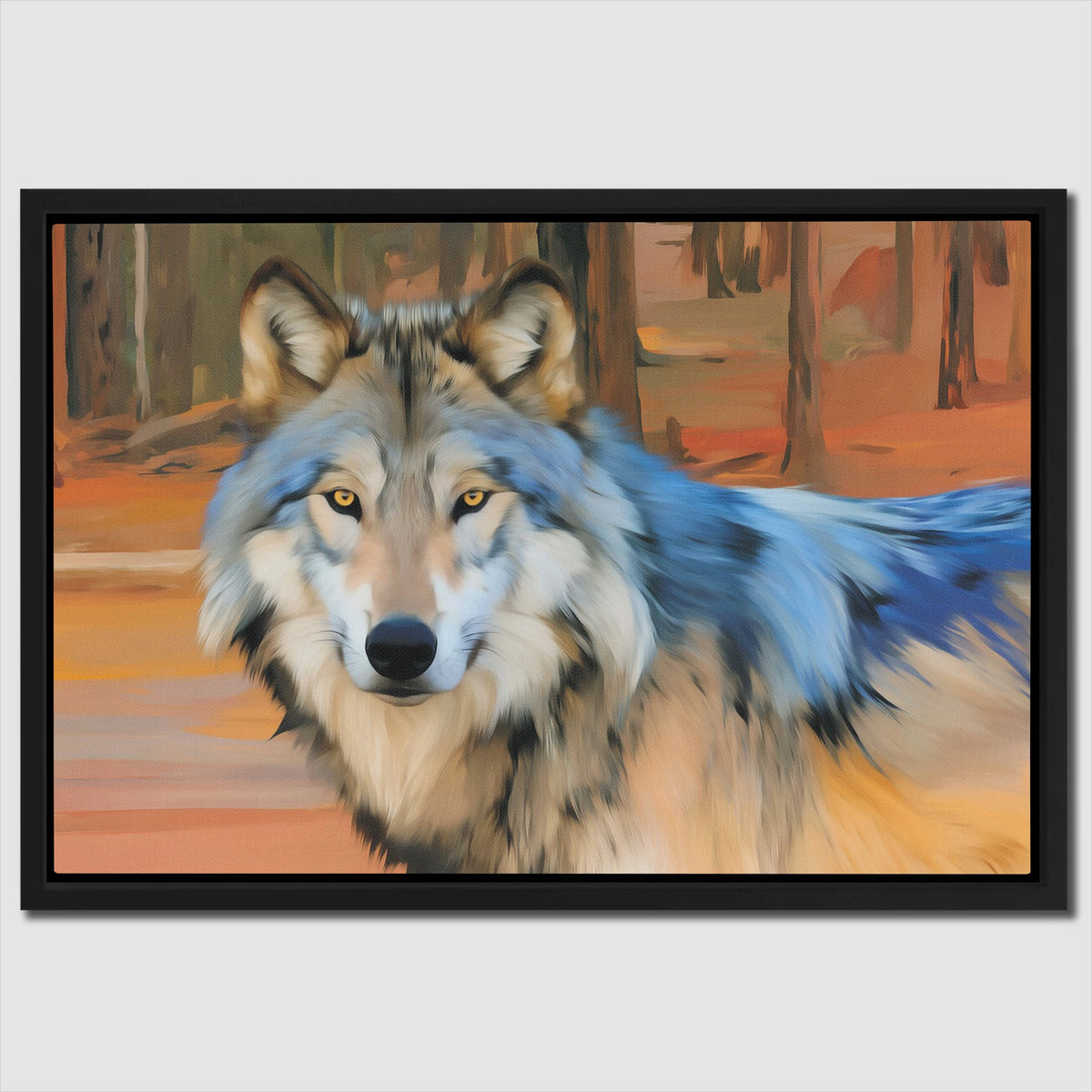 Wolfs Amber Watch - Luxury Wall Art