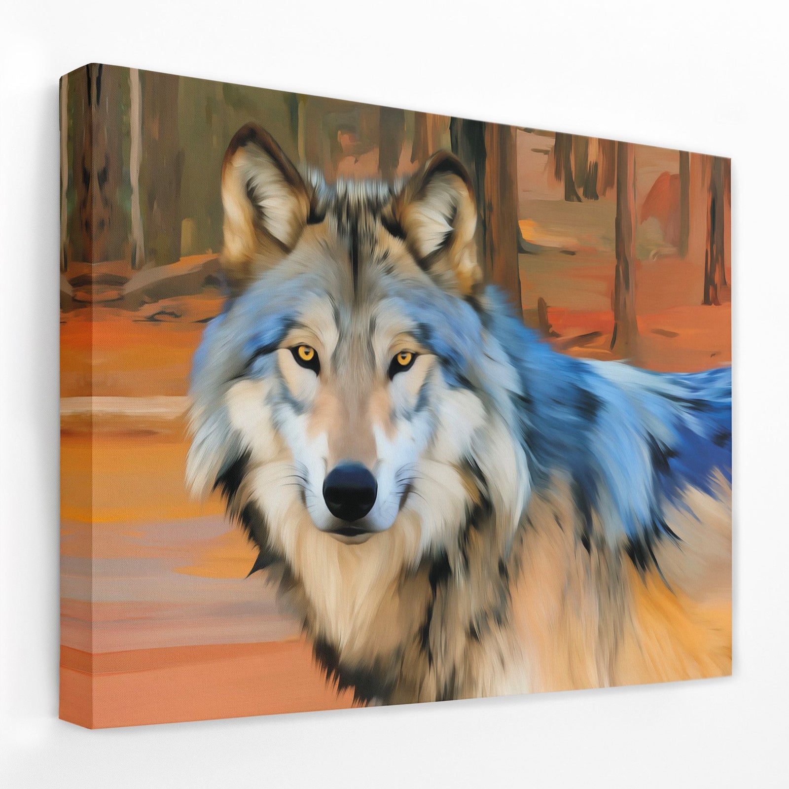 Wolfs Amber Watch - Luxury Wall Art