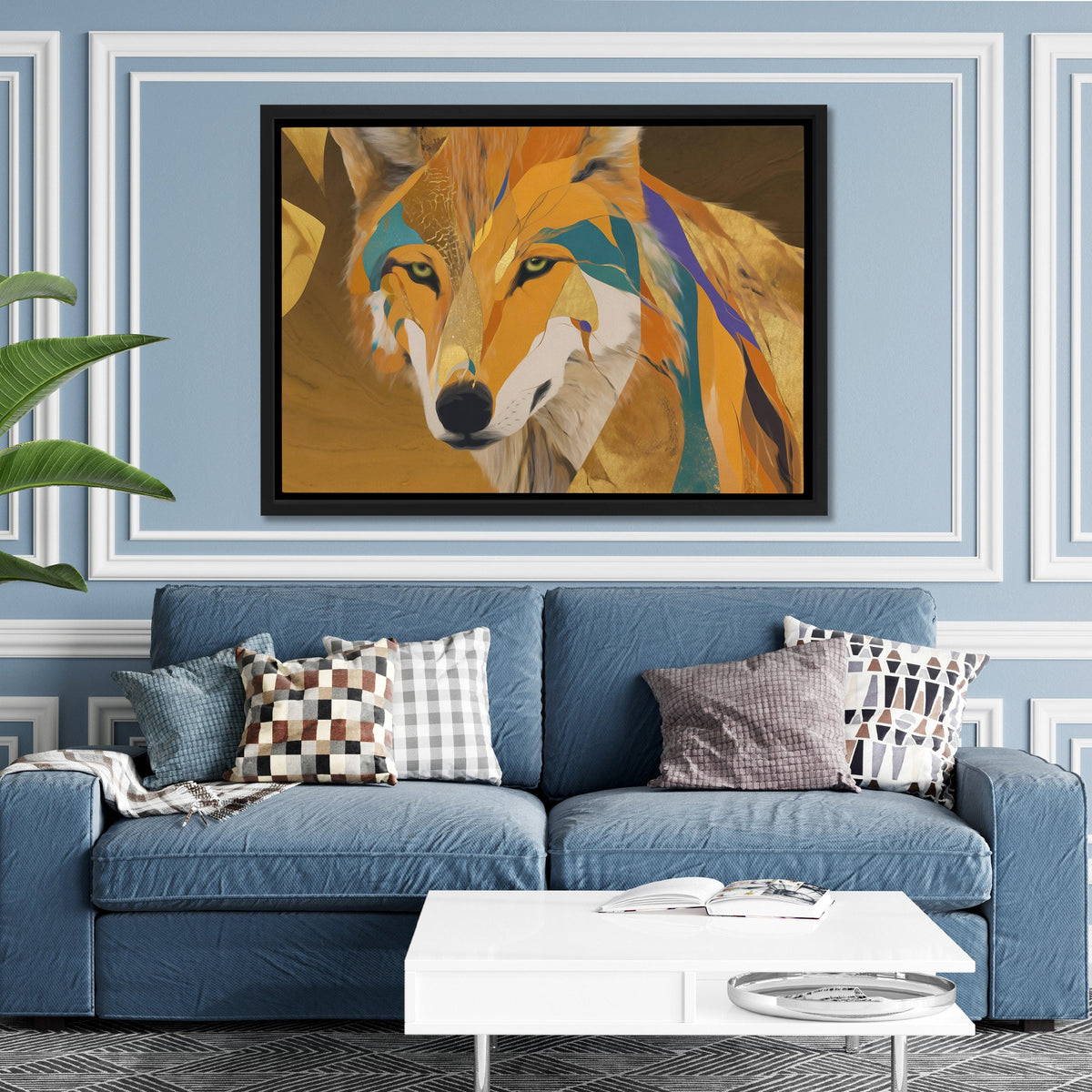 Wolfs Copper Hunt - Luxury Wall Art