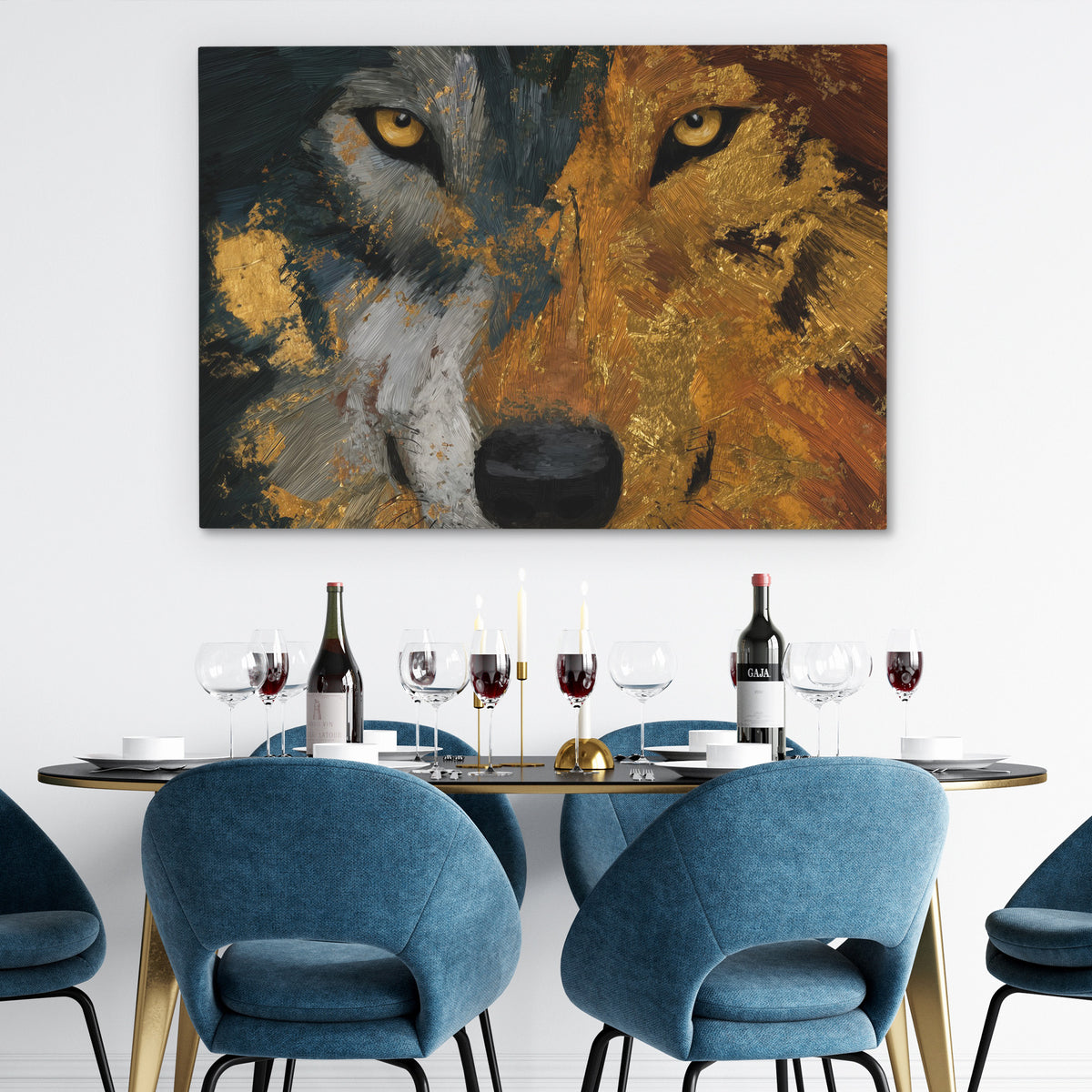 Wolfs Copper Territory - Luxury Wall Art