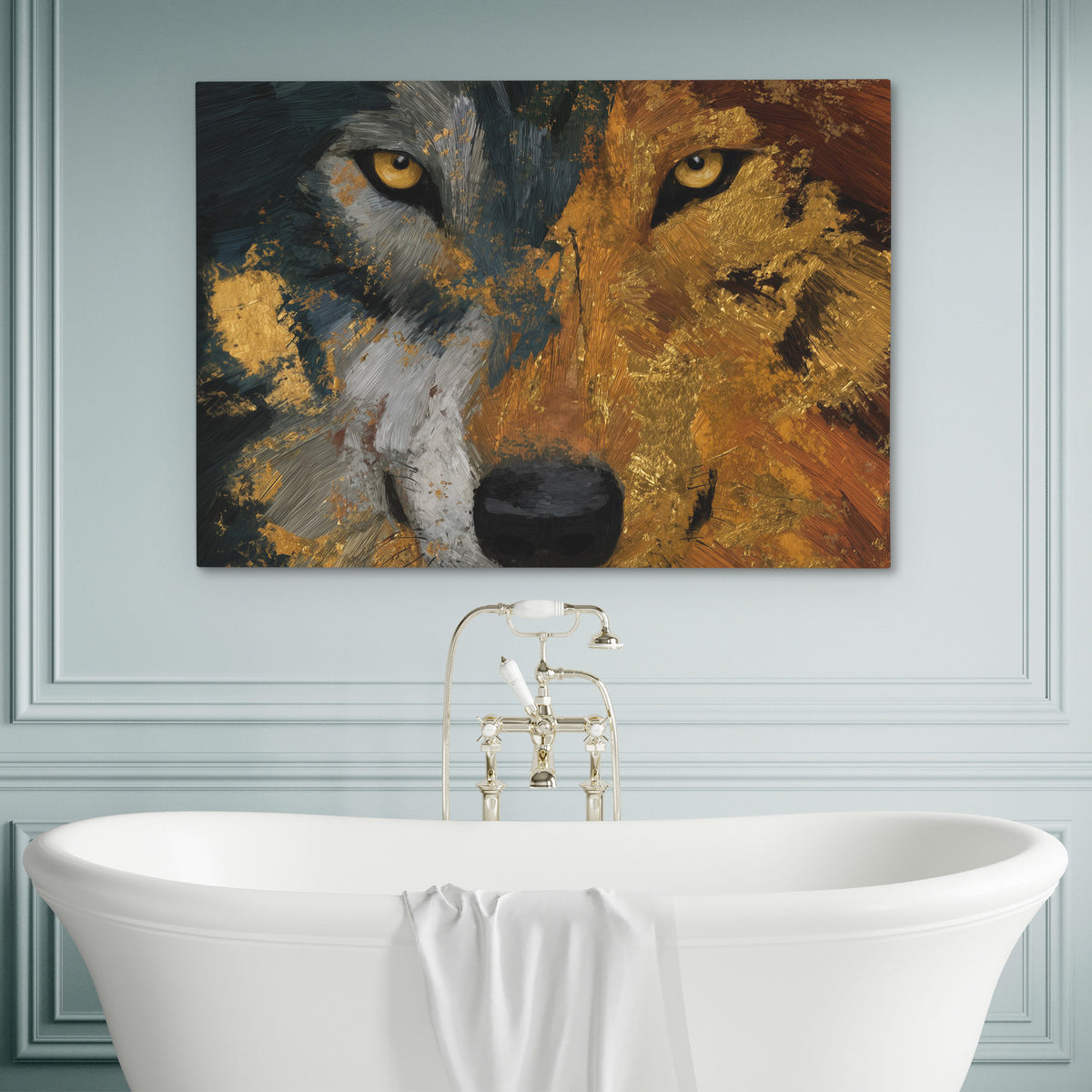 Wolfs Copper Territory - Luxury Wall Art
