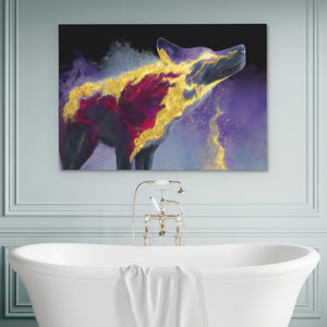 Wolfs Cosmic Howl - Luxury Wall Art