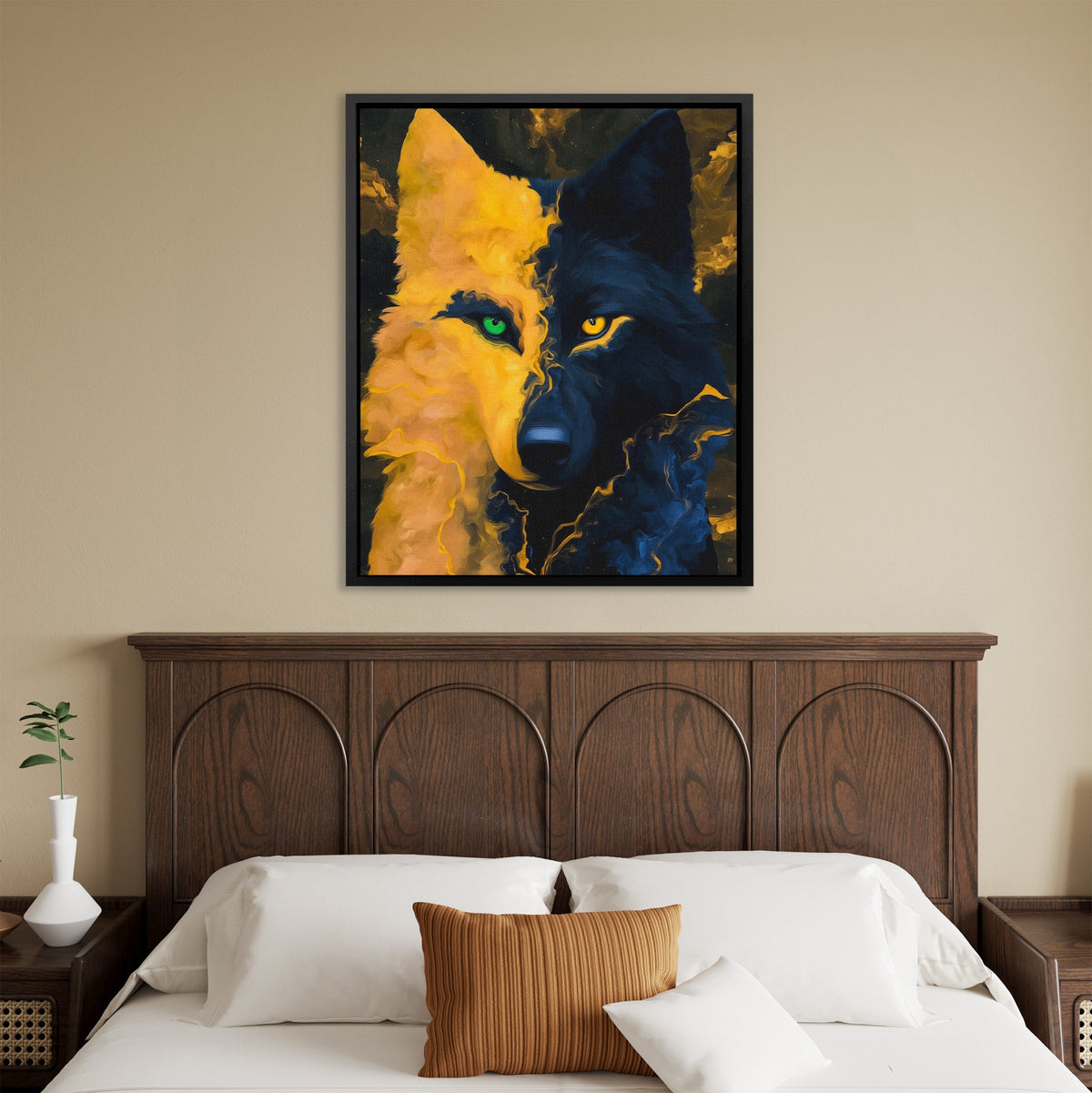 Wolf's Dual Soul - Luxury Wall Art