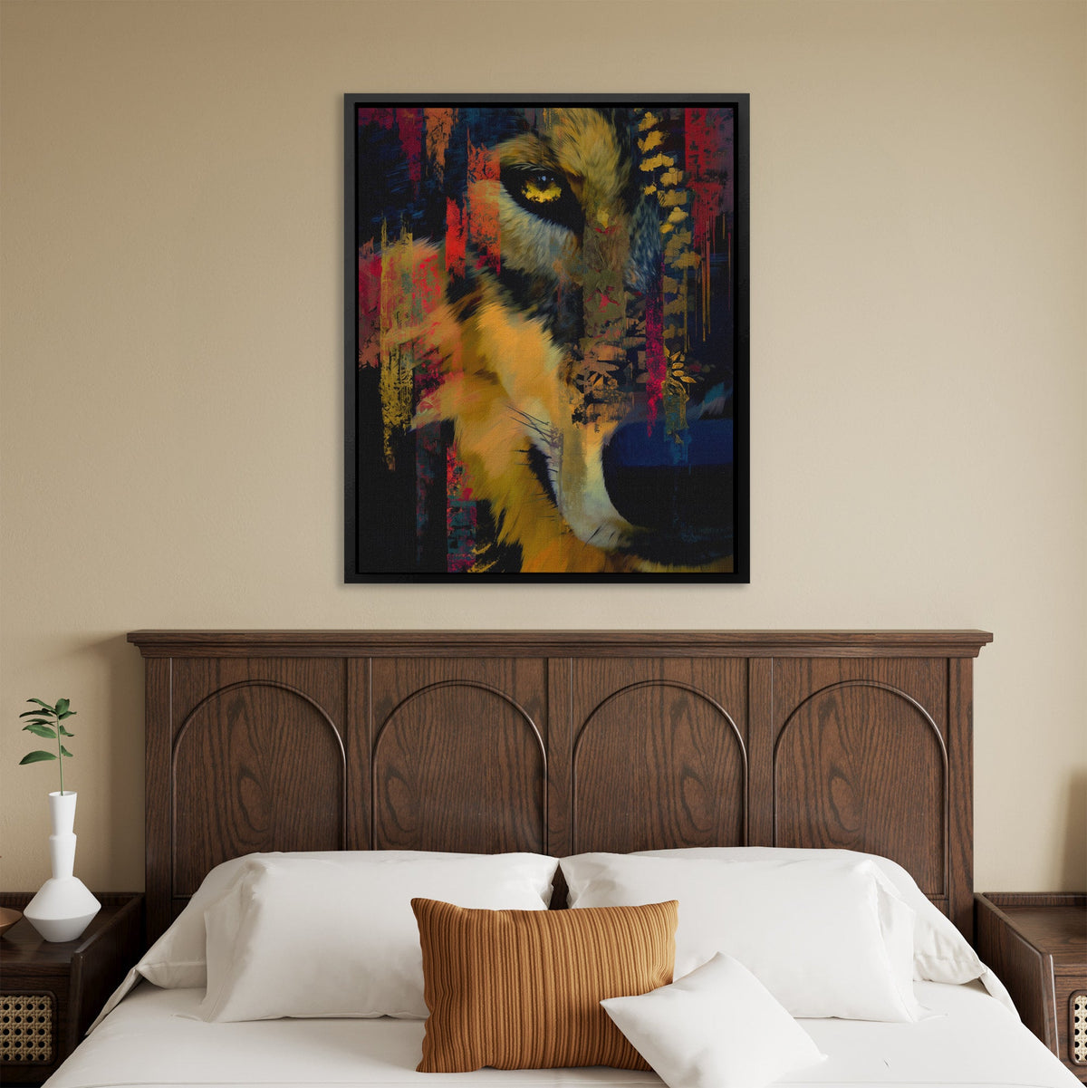 Wolf's Electric Storm - Luxury Wall Art