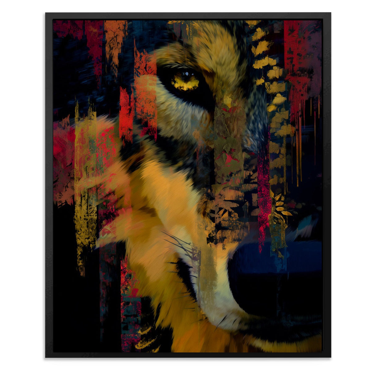 Wolf's Electric Storm - Luxury Wall Art