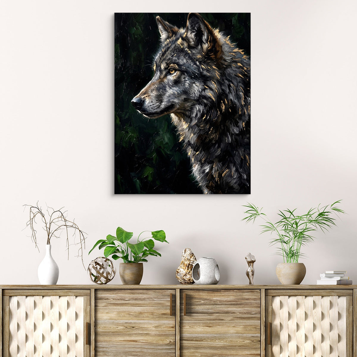 Wolf's Forest Watch - Luxury Wall Art