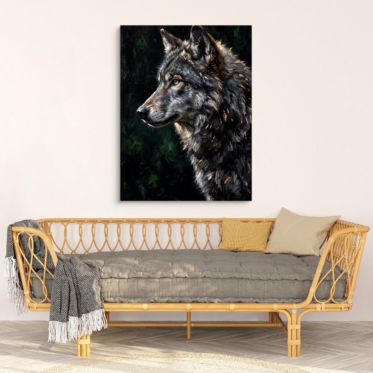 Wolf's Forest Watch - Luxury Wall Art