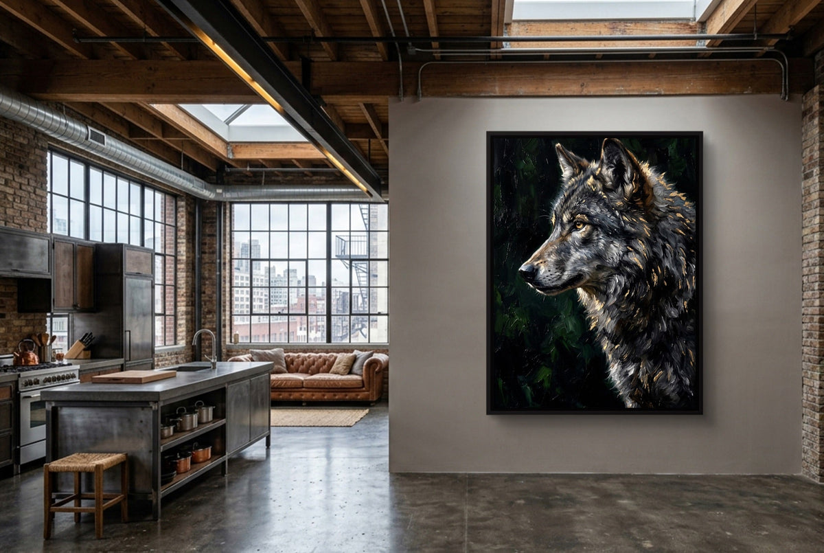 Wolf's Forest Watch - Luxury Wall Art