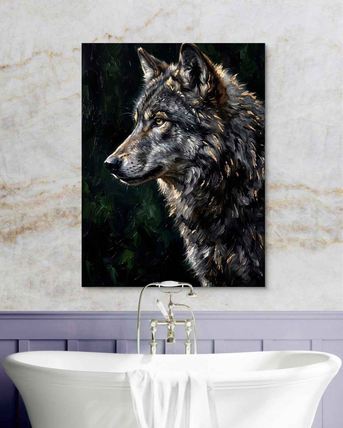 Wolf's Forest Watch - Luxury Wall Art