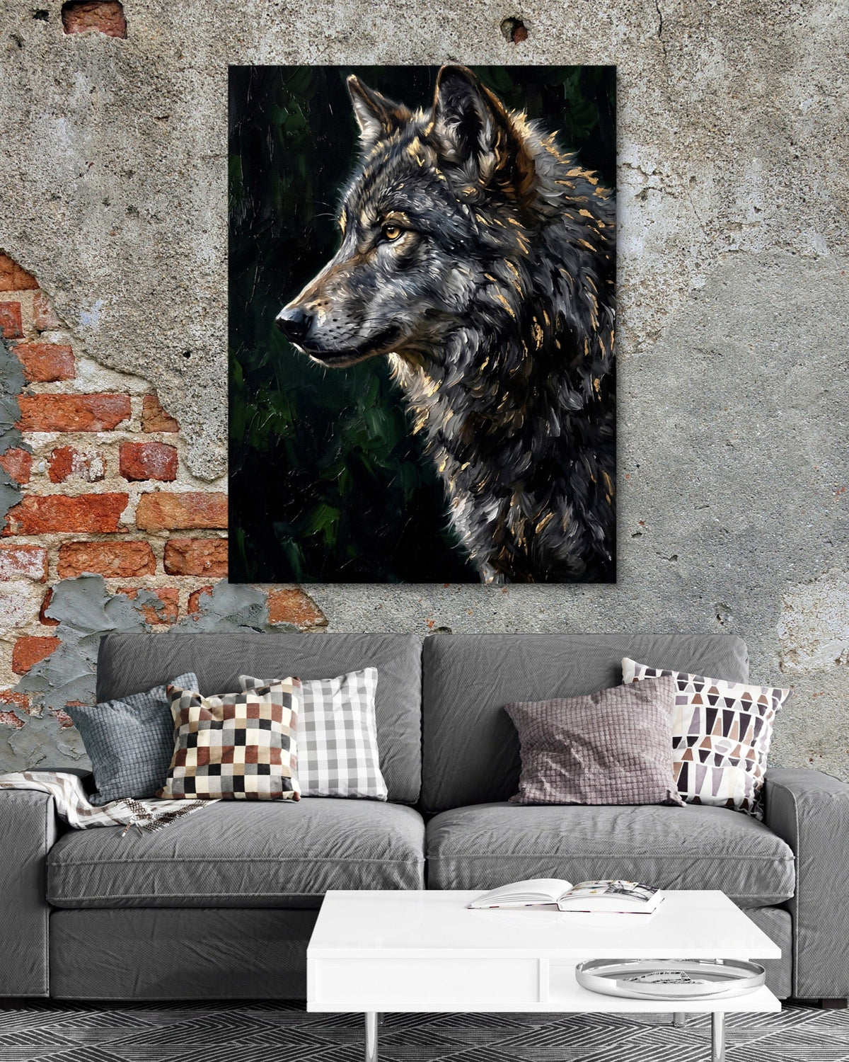 Wolf's Forest Watch - Luxury Wall Art