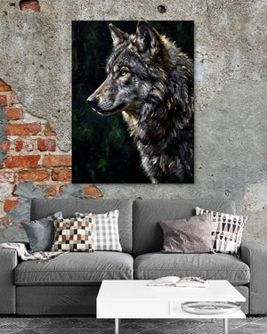 Wolf's Forest Watch - Luxury Wall Art