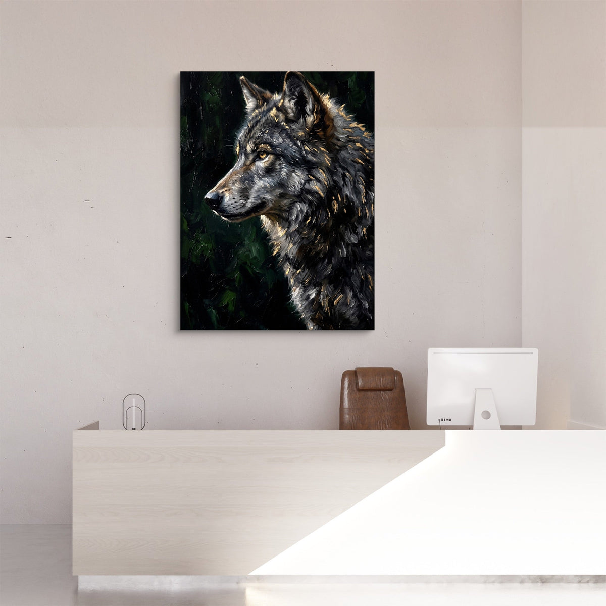 Wolf's Forest Watch - Luxury Wall Art