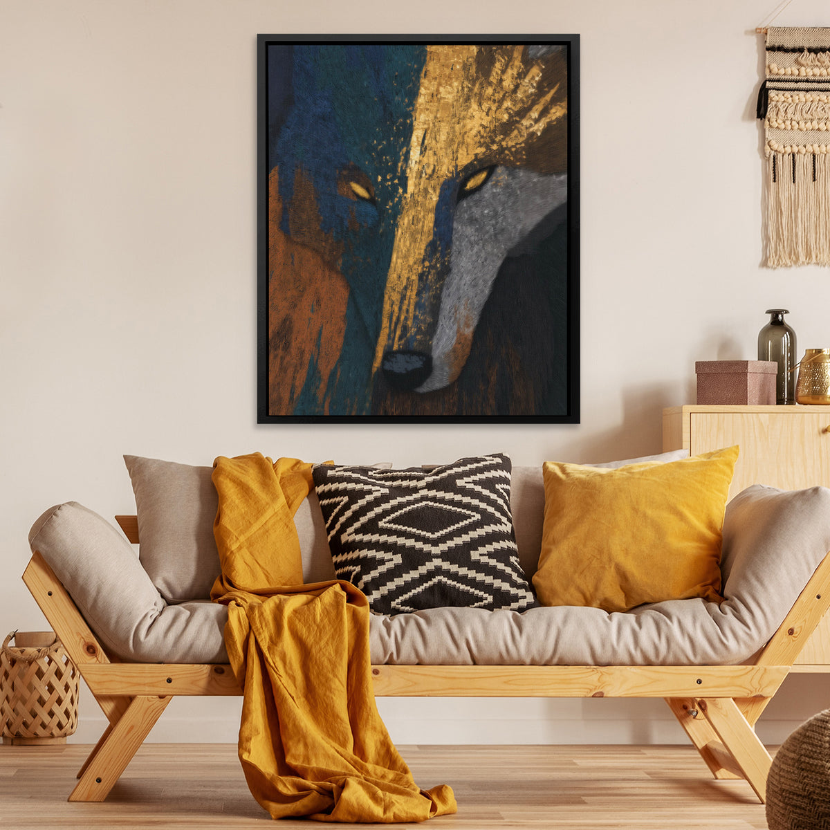 Wolfs Fractured Spirit - Luxury Wall Art