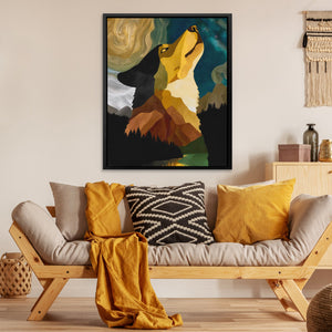 Wolf's Mountain Echo - Luxury Wall Art