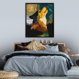 Wolf's Mountain Echo - Luxury Wall Art