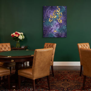 Woman Golden Dream — woman golden dream sq poker gathering 1port flush print